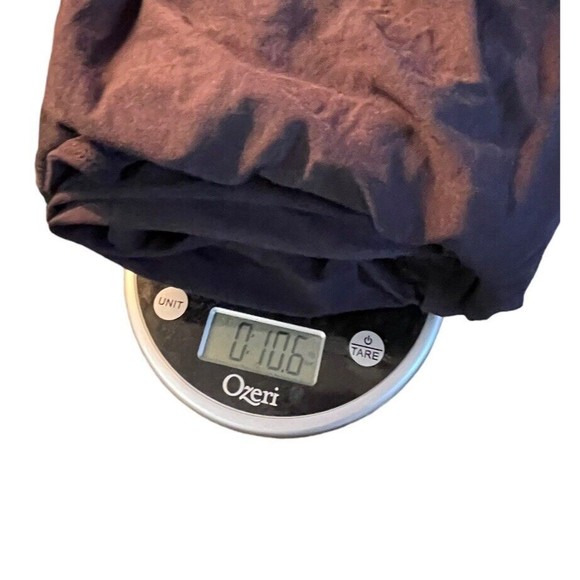 Garnet Hill Small Piazza Black Jersey Knit Dress Front Ruffle Ruched Side - Picture 10 of 10